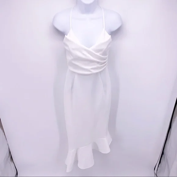 ASOS | Dresses | New Asos White Asymmetrical Mini Dress Size 4 | Poshmark